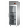 ARMADIO REFRIGERATO GN 2/1 MONOBLOCCO IN ACCIAIO INOX CON PORTA IN VETRO E LUCE NEON INTERNA