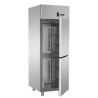 ARMADIO REFRIGERATO MONOBLOCCO IN ACCIAIO INOX CON 2 SPORTELLI PER TEGLIE 60x40 cm - Temperatura 0 / 10 C