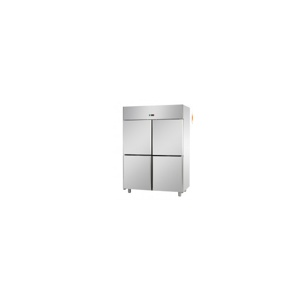 ARMOIRE RÉFRIGÉRÉE MONOBLOC GN 2/1 EN ACIER INOXYDABLE À 4 PORTES - Température -18 / -22 C