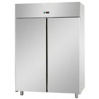ARMOIRE RÉFRIGÉRÉE MONOBLOC EN ACIER INOXYDABLE À 2 PORTES POUR PLATEAUX 60x40 cm - Température -18 / -22 C