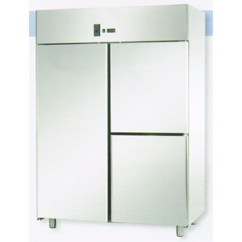 ARMOIRE STATIQUE GN 2/1 EN ACIER INOXYDABLE AVEC 1 PORTE ET 2 PORTES - Température 0 / 10 C