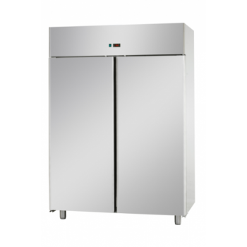 ARMOIRE STATIQUE GN 2/1 EN ACIER INOXYDABLE AVEC 2 PORTES ET DISPOSITION VIANDE - Température 0/10 C
