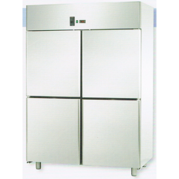 ARMOIRE STATIQUE GN 2/1 EN ACIER INOXYDABLE AVEC 4 PORTES ET DISPOSITION VIANDE - Température 0/10 C