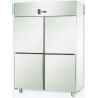 ARMADIO STATICO GN 2/1 IN ACCIAIO INOX CON 4 SPORTELLI E ALLESTIMENTO CARNE - Temperatura 0 / 10 C