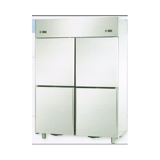 DOUBLE TEMPERATURE STAINLESS STEEL REFRIGERATED CABINET WITH 4 DOORS - Temperature -18 / -22 C