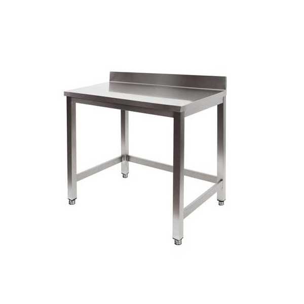 TABLE AVEC CADRE SUR TROIS CÔTÉS, PROFONDEUR 70 CM, AVEC DOSSIER ARRIÈRE