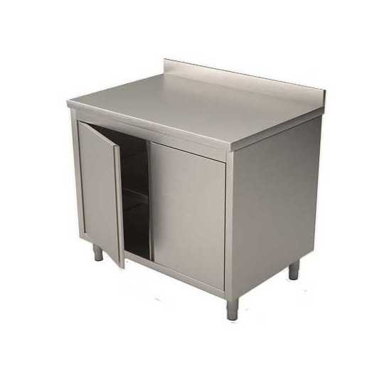 TABLE MEUBLE AVEC PORTES BATTANTES, PROFONDEUR 70 CM, AVEC ÉTAGE