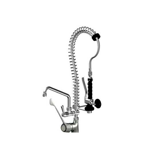SHOWER GROUP \'\'MIGNON\'\' + RUB. HALF TUBE + MIXER LONG OR SHORT LEVER