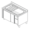 RECOVERY SINK AND POT WASHING CABINET DEPTH 60 CM