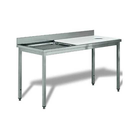 MEAT/FISH PREPARATION TABLE COMPLETE WITH TANK