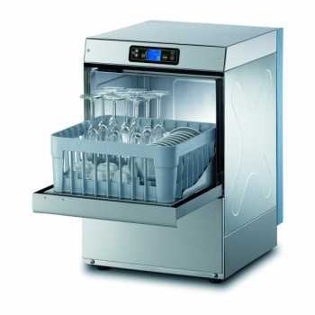 Electronic glass washer H.66 cm - Square basket 35x35 cm - Max glass height 24 cm - Detergent and rinse aid dispensers installed