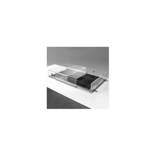 PLEXIGLASS COVER WITH SLIDERS FOR REFRIGERATED TANK