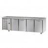 REFRIGERATED TABLE GN 1/1 AT NORMAL TEMPERATURE WITH 4 DOORS AND GRANITE WORKTOP
