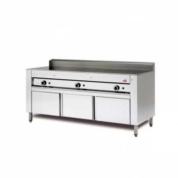 CUISINIÈRE À GAZ EN ACIER INOXYDABLE AVEC 6 CÔTÉS