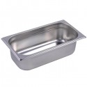 Stainless steel 1/3 gastronorm pan - 32,5 x 17,5 cm