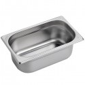 Stainless steel 1/4 gastronorm pan - 26,5 x 16,2 cm