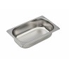 RÉCIPIENTS GASTRONORM EN ACIER INOXYDABLE AISI 304 GN 1/4 (26
