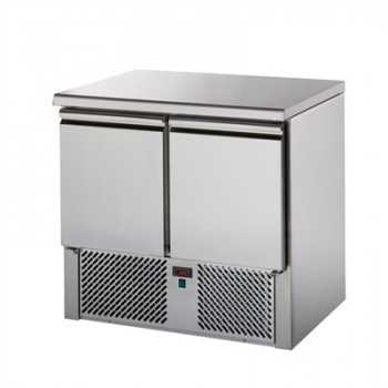 SALADETTE 2 PORTE CON PIANO IN ACCIAIO INOX