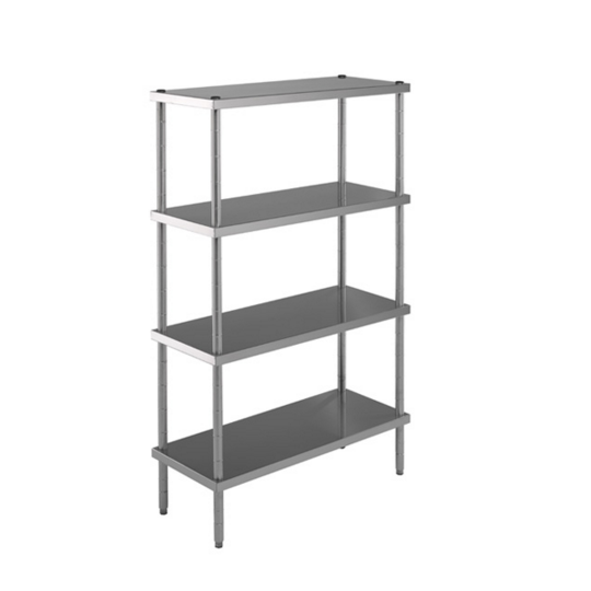 SMOOTH SHELF WITH 4 SHELVES - H.150xP.40 CM
