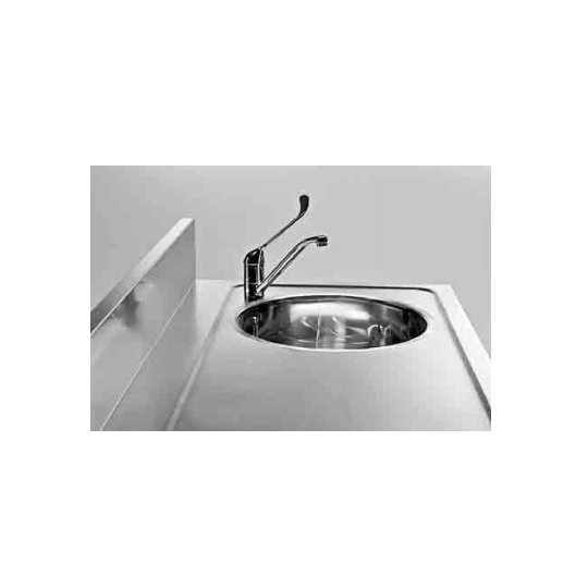SINK FOR BAR COUNTER COMPLETE WITH LEVER MIXER AND BATHTUB WITH POT