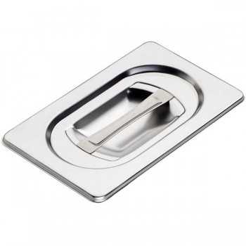 COUVERCLE GASTRONORM EN ACIER INOXYDABLE AISI 304 GN 1/9 (17