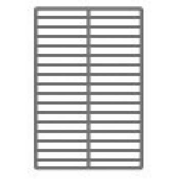 GRILLE EN ACIER INOXYDABLE AISI 304 60x40 cm