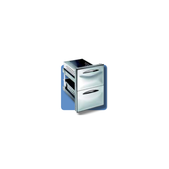 CASSETTIERA A DUE CASSETTI UGUALI IN SOSTITUZIONE DI UNO SPORTELLO