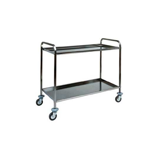 CARRELLO IN ACCIAIO INOX  - 2 PIANI