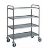 CHARIOT EN ACIER INOXYDABLE - 4 NIVEAUX
