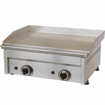 PLAQUE À FRITER À GAZ - PLAQUE LISSE - L.60 x P.45 x H.27,5 cm