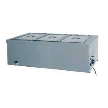 BAIN-MARIE ÉLECTRIQUE À POSER AVEC ROBINET DE VIDANGE