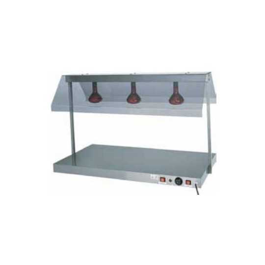 PLAQUE CHAUFFANTE EN ACIER INOXYDABLE AVEC LAMPES INFRAROUGES, REVÊTEMENT EN POLYCARBONATE