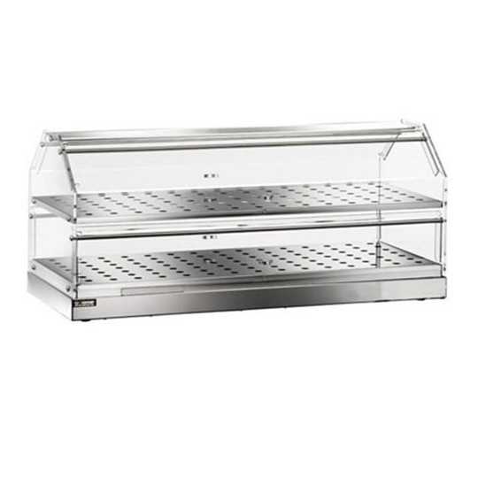 VETRINA NEUTRA INOX 2 PIANI