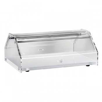 VITRINE - PORTE BRIOCHES - CROISSANTS - L.85 x P.35 x H.21 cm