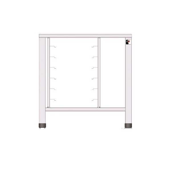 FIXED TABLE IN AISI 430 WITH UNIVERSAL SUPPORTS - L.78.5