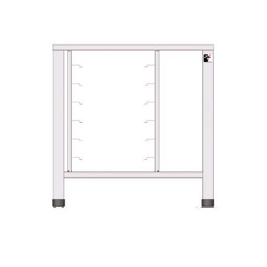 FIXED TABLE IN AISI 430 WITH UNIVERSAL SUPPORTS - L.78.5
