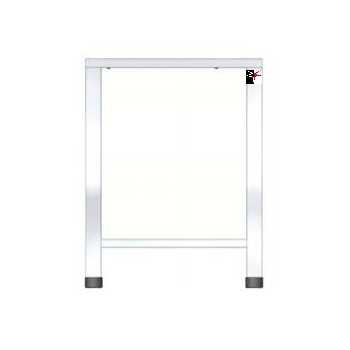 TABLE FIXE EN AISI 430 - L.61 x P.63 x H.79,1 cm