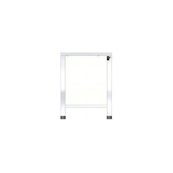 TABLE FIXE EN AISI 430 - L.61 x P.63 x H.79,1 cm