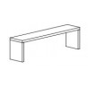 STAINLESS STEEL SUPPORT SHELF FOR TABLES