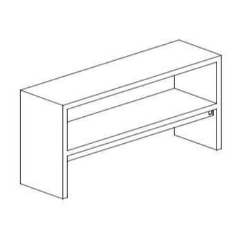 ÉTAGÈRE DE TABLE DOUBLE EN ACIER INOXYDABLE AVEC CORPS CHAUFFANT