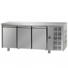 TABLE RÉFRIGÉRÉE EN ACIER INOXYDABLE À 3 PORTES - P.60 cm