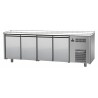 STAINLESS STEEL REFRIGERATED TABLE WITH 4 DOORS WITHOUT WORKTOP - D.60 cm