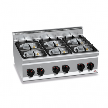CUISINIÈRE À GAZ 6 FEUX - ECO POWER - SÉRIE 60