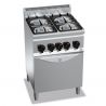 CUISINIÈRE À GAZ 4 FEUX SUR FOUR À GAZ 1/1 - ECO POWER - SÉRIE 60