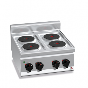 CUISINIÈRE ÉLECTRIQUE 4 PLAQUES RONDE - SÉRIE 60