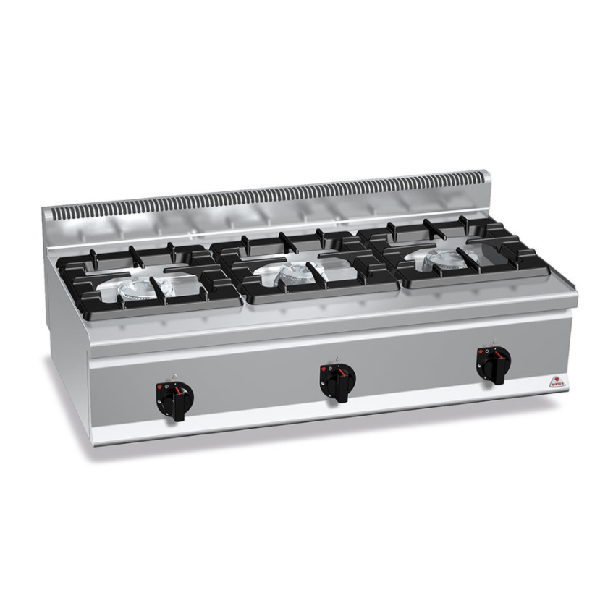 CUISINIÈRE À GAZ DE COMPTOIR 3 FEUX - PROFONDEUR 60 cm