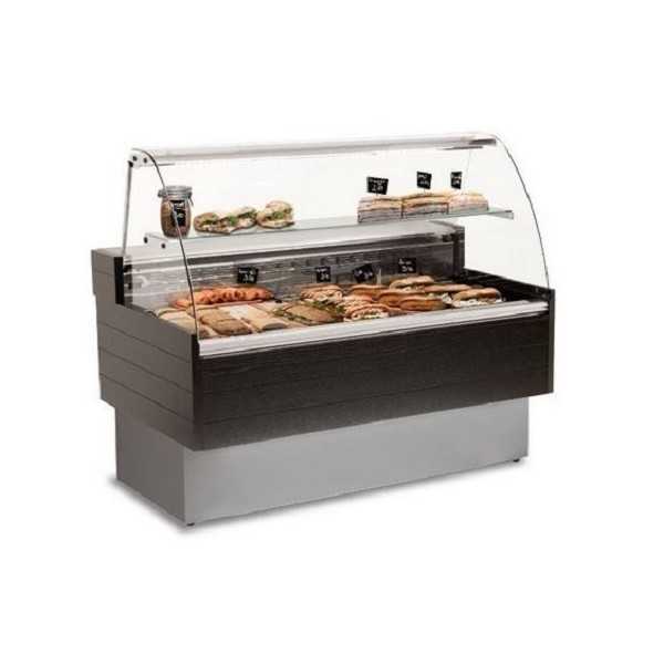 VITRINE RÉFRIGÉRÉE HORIZONTALE KIBUK - VERRE COURBÉ - PROFONDEUR 90 cm