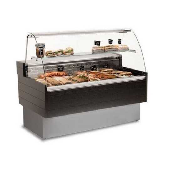 VITRINE RÉFRIGÉRÉE HORIZONTALE KIBUK - VERRE COURBÉ - PROFONDEUR 90 cm