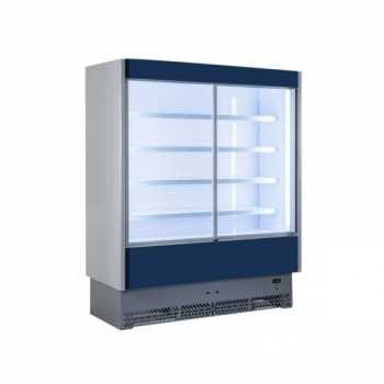 VITRINE RÉFRIGÉRÉE MURALE POUR CHARCUTERIE ET PRODUITS LAITIERS AVEC PORTES COULISSANTES - PROFONDEUR 80 cm
