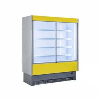 VITRINE RÉFRIGÉRÉE MURALE POUR CHARCUTERIE ET PRODUITS LAITIERS AVEC PORTES COULISSANTES - PROFONDEUR 80 cm